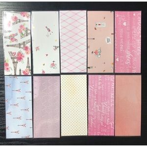 10 Paris laminated cash envelopes